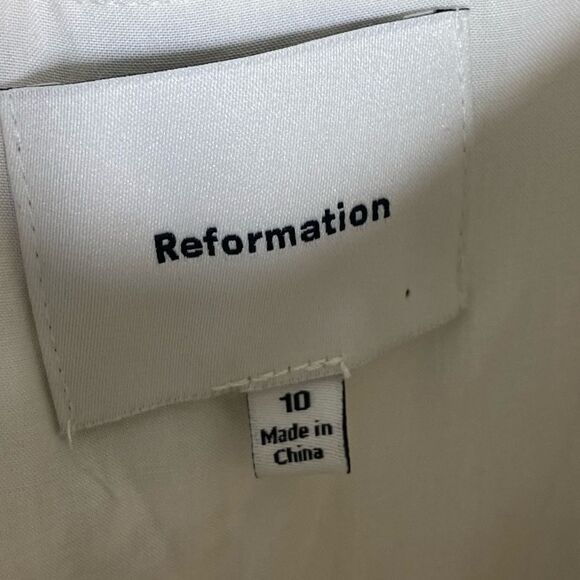 Reformation Marielle Mini Brown Dress Leopard Size 10 - Picture 10 of 10